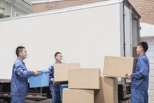 Man With Van Camden team preparing items safely for transport
