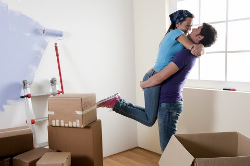 Packing and loading a removals van in Camden