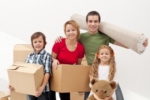 Removal team handling a flat move in Camden