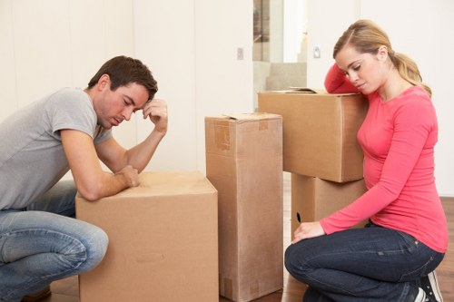 Moving boxes and furniture with a local Camden removals van