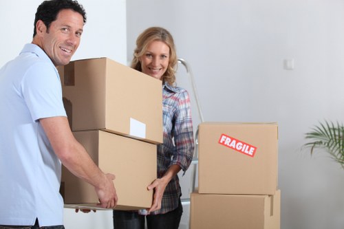 Secure transport of household goods during a man and van job