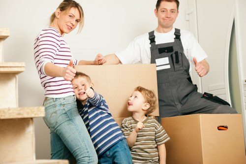 Local removals van prepared for a flat move in Camden